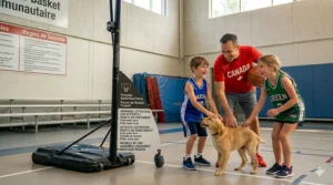 A "Best Value" graphic featuring a high-quality portable basketball hoop under $300 for Canadian shoppers.