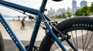 Comparison of BMX bike tires for dirt trails and concrete skate parks in Canada.