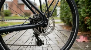 Weather-resistant disc brakes on a performance teen bike under 600, ideal for variable Canadian climates.