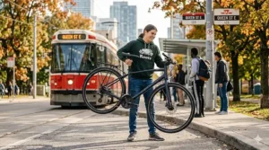 Lightweight performance bike for teens under 600, easy to carry and transport across Canadian transit systems.