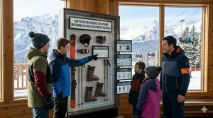 Detailed breakdown of inclusions for a premier all-inclusive youth ski package.