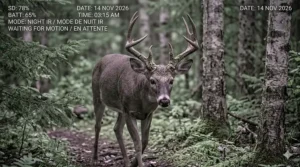 Infrared night vision shot captured by a wildlife camera for teens.