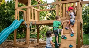 A durable complete backyard play system built for Canadian weather conditions.