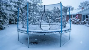 All-season weather-resistant replacement trampoline mat and springs designed to endure Canadian winters and summer elements.