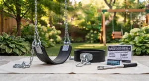 Extra-strength commercial-grade swing set replacement seat suitable for Canadian parks, schools, and heavy residential use.