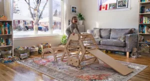 A versatile modular climbing frame for toddlers offering great value under $300 CAD.